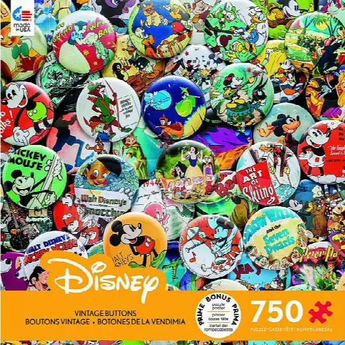 Disney: Vintage Buttons | Jigsaw - Image 1