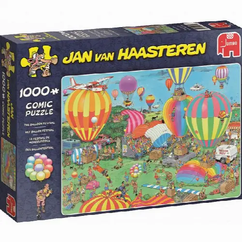 Jan van Haasteren Comic Puzzle - The Balloon Festival | Jigsaw - Image 1