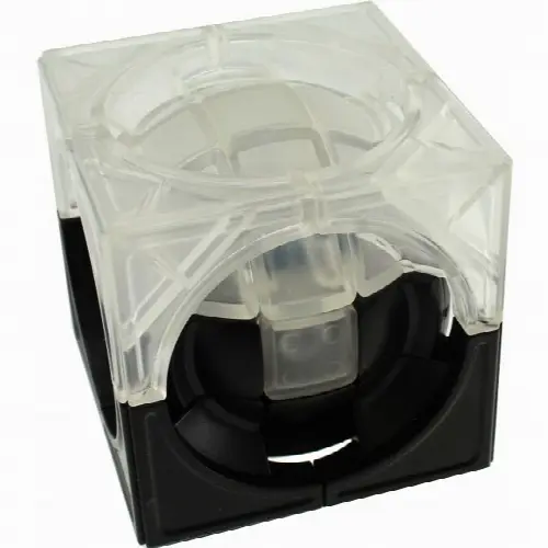 Deformed 3x3x3-in-2x2x2 Multi-Cube - Icy Body & Black Roof - Image 1