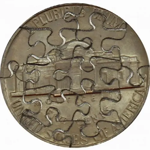 14 Piece Nickel - Coin Jigsaw Puzzle - Image 1