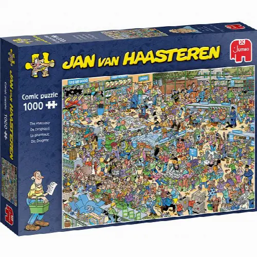 Jan van Haasteren Comic Puzzle - The Pharmacy | Jigsaw - Image 1