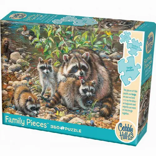 Racoon Family - Family Pieces Puzzle | Jigsaw - Image 1