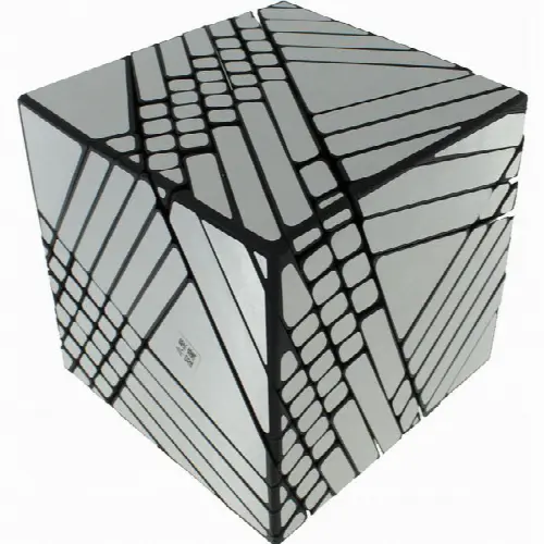 Ghost Cube 7x7x7 - Black Body with Silver Label (Lee Mod - Image 1