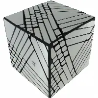 Ghost Cube 7x7x7 - Black Body with Silver Label (Lee Mod