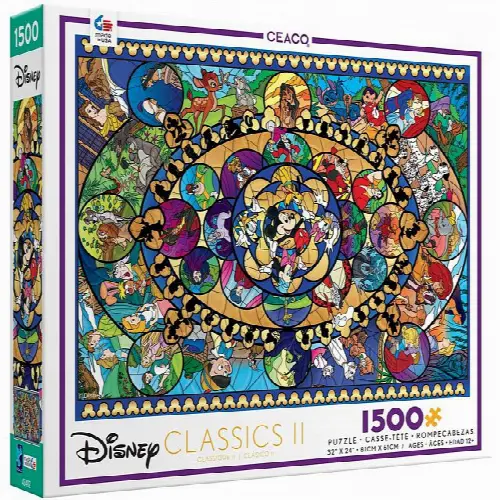 Disney Classics II Oval Stained Glass | Jigsaw - Image 1
