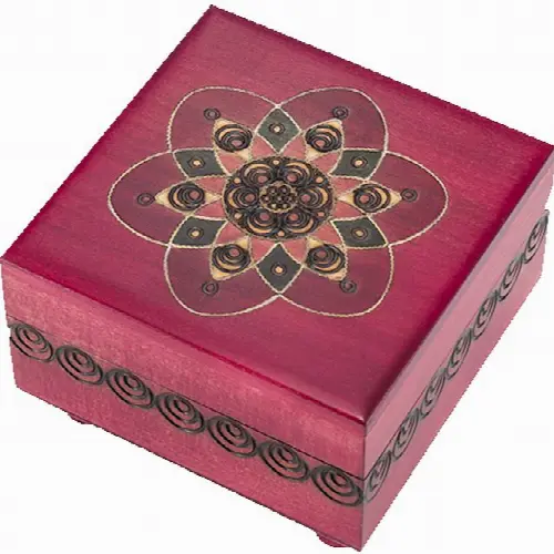 Fuchsia Kaleidoscope Puzzle Box - Image 1