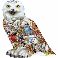 Snowy Owl - Shaped Jigsaw Puzzle | Jigsaw