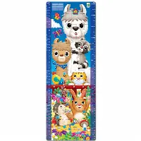 The Learning Journey Long and Tall Puzzles Animal Friends Growth Chart 51 Piece Jigsaw Puzzle