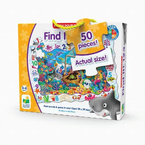 The Learning Journey Puzzle Doubles Find It 123 50 Piece Jigsaw Puzzle - Image 1
