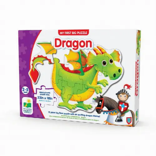 The Learning Journey My First Big Floor Puzzle Dragon 12 Piece Jigsaw Puzzle - Image 1