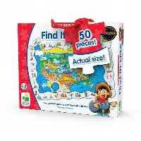 The Learning Journey Puzzle Doubles Find It USA 50 Piece Jigsaw Puzzle