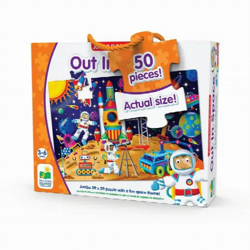 The Learning Journey Jumbo Floor Puzzles Out In Space 50 Piece Jigsaw Puzzle - Image 1