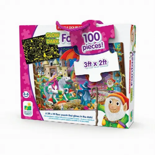 The Learning Journey Puzzle Doubles Glow In The Dark Fantasy 100 Piece Jigsaw Puzzle - Image 1