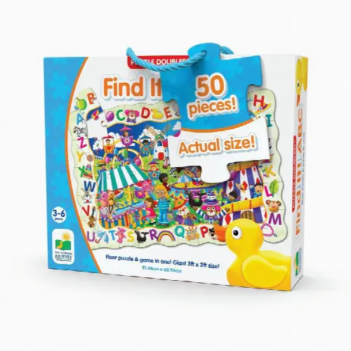 The Learning Journey Puzzle Doubles Find It ABC 50 Piece Jigsaw Puzzle - Image 1