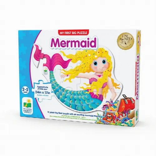 The Learning Journey My First Big Floor Puzzle Mermaid 12 Piece Jigsaw Puzzle - Image 1