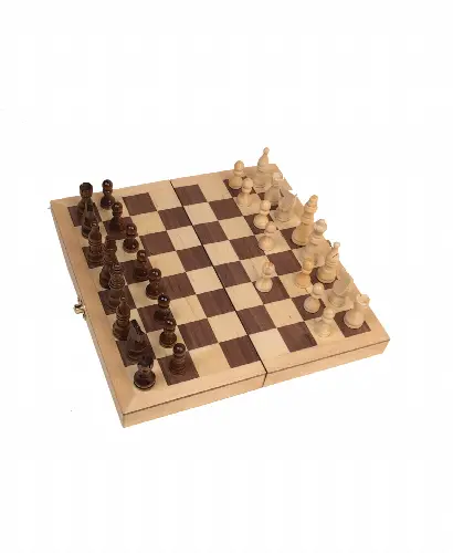 3" Deluxe Wood Chess Set, 17 Piece - Image 1