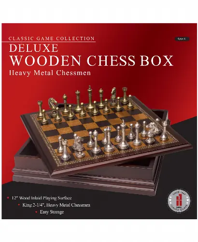 Deluxe Wooden Chess Box | Classic Game Collection | John N. Hansen Co. - Image 1