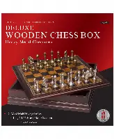 Deluxe Wooden Chess Box | Classic Game Collection | John N. Hansen Co.
