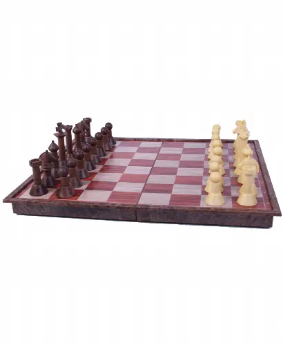 Wood Magnetic Chess Set - Image 1