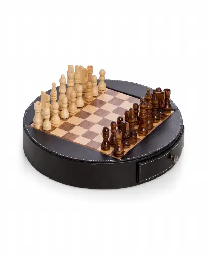 Leather Chess Set - Image 1