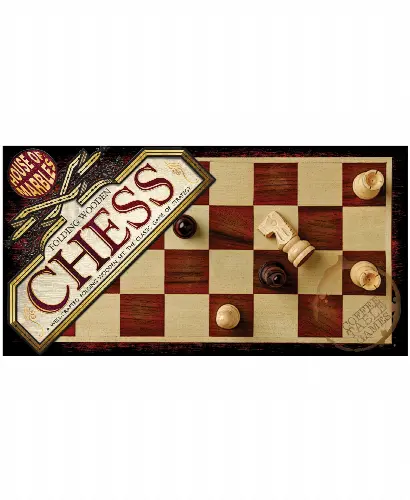 House of Marbles Folding Wooden Chess - Image 1