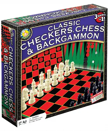 Classic Checkers, Chess and Backgammon - Image 1