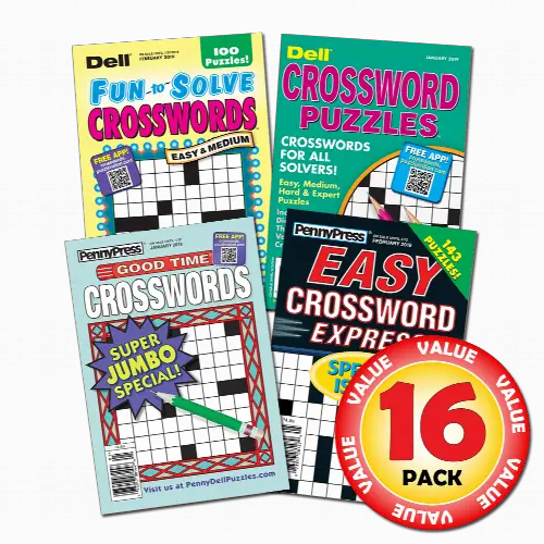 Penny Dell Favorite Crossword 16-Pack (Paperback) - Image 1