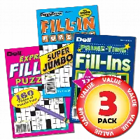Penny Dell Favorite Fill-In Puzzle 3-Pack by Penny Press and Dell Magazines