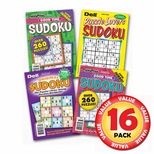 Penny Dell Favorite Sudoku Puzzles 16-Pack (Paperback) - Image 1