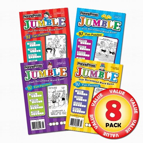 Penny Dell Favorite Jumble Puzzle 8-Pack (Paperback) - Image 1