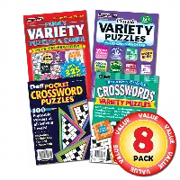 Penny Dell Favorite Crossword & Variety Puzzle 8-Pack (Paperback)