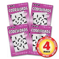 Penny Dell Favorite Codewords Crosswords 4-Pack