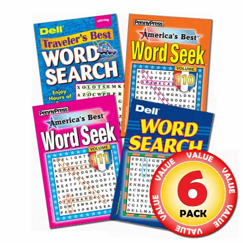 Penny Dell Favorite Word Seek 6-Pack (Paperback) - Image 1