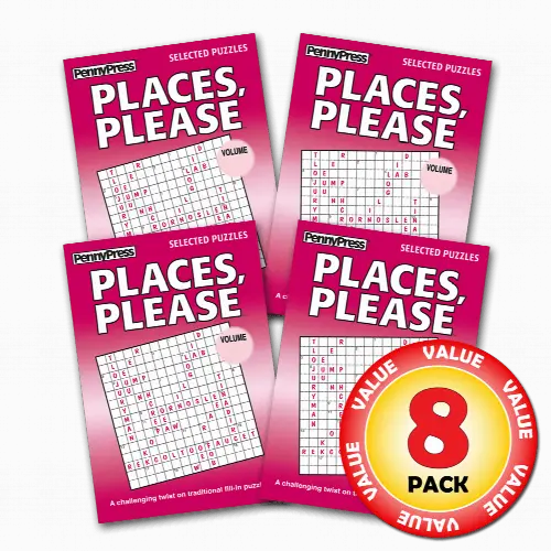 Penny Press Places Please Puzzles 8-Pack - Image 1