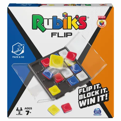 Spin Master Rubik's Flip-N-Go Travel Game - Image 1