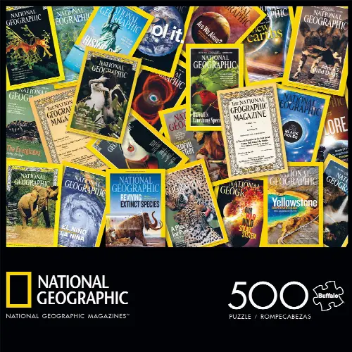 Buffalo Games National Geographic Magazines - 500 Pieces Jigsaw Puzzle - Image 1