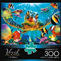 Buffalo Games 300-Piece Vivid Collection Tiny Jigsaw Puzzle