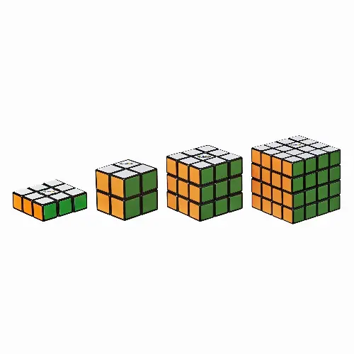 Rubik's Solve the Cube Bundle 4 Pack, Toy for Kids Ages 8 and Up - Image 1