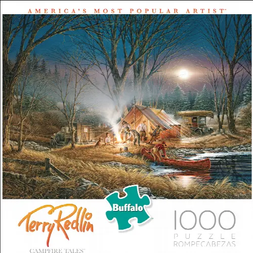 Buffalo Games - Terry Redlin - Campfire Tales - 1000 Piece Jigsaw Puzzle - Image 1