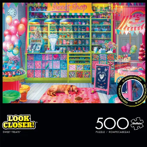 Buffalo Games - Look Closer - Sweet Treats - 500 Piece Jigsaw Puzzle - Image 1