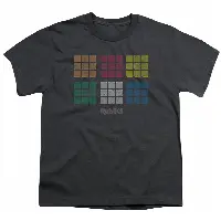 Rubiks Cube - Minimal Squares - Youth Short Sleeve Shirt