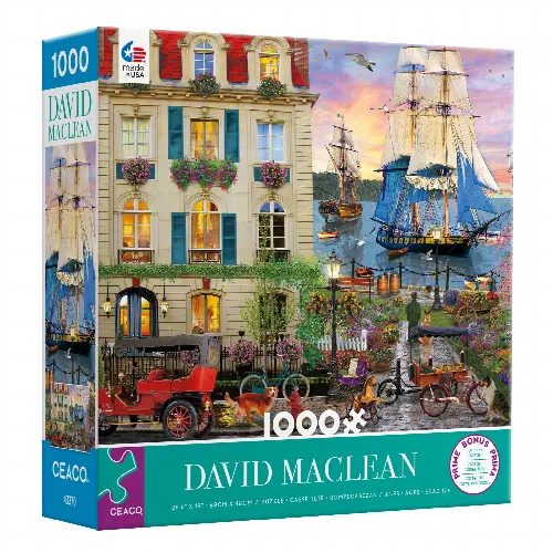 Ceaco - David Maclean- Three Tall Ships - 1000 Piece Jigsaw Puzzle - Image 1