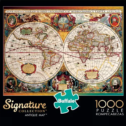 Buffalo Games - Signature Collection - Antique Map - 1000 Piece Jigsaw Puzzle - Image 1