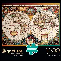 Buffalo Games - Signature Collection - Antique Map - 1000 Piece Jigsaw Puzzle