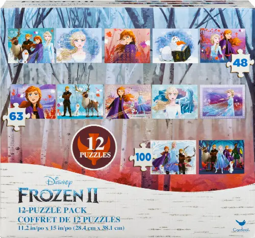 Licensed 12-Pack of Jigsaw Puzzles for Families and Kids Ages 4 and up (Styles May Vary) - Image 1