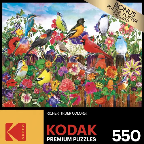 Cra-Z-Art Kodak 550-Piece Birds and Blooms Adult Jigsaw Puzzle - Image 1