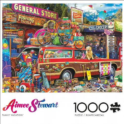 Buffalo Games - Aimee Stewart - Family Vacation - 1000 Piece Jigsaw Puzzle - Image 1