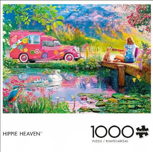 Buffalo Games Hippie Heaven - 1000 Pieces Jigsaw Puzzle - Image 1