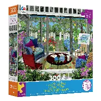 Ceaco - Tracy Flickinger - Summer Gazebo - 300 Piece Oversized Jigsaw Puzzle