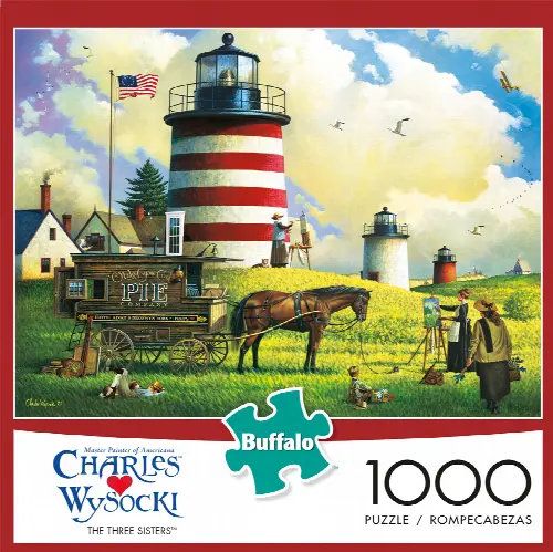 Buffalo Games - Charles Wysocki - The Three Sisters - 1000 Piece Jigsaw Puzzle - Image 1